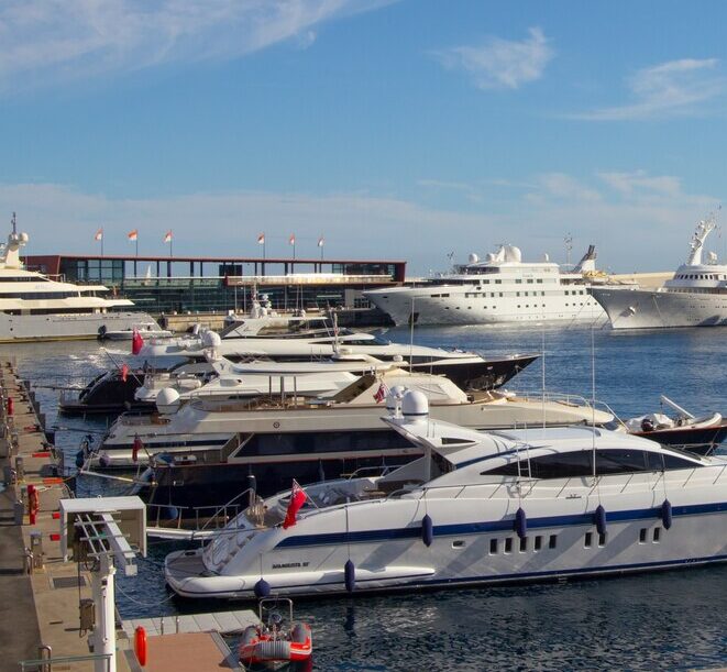 Yachts monaco harbor